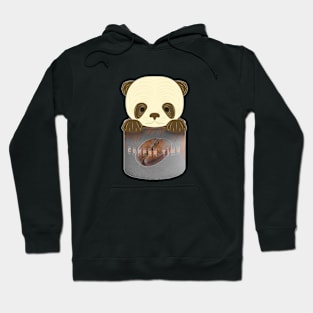 cute panda coffee time Hoodie